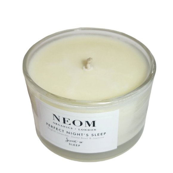 Neom Scent to PERFECT NIGHT'S SLEEP Candle 75g Travel Size Lavender Basil - Picture 8 of 10